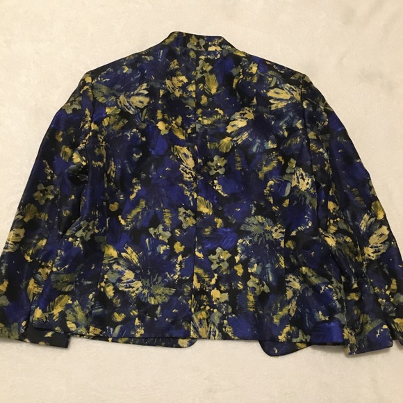 Kasper Separates Royal Blue Flyaway Jacket size 10 - Picture 2 of 6